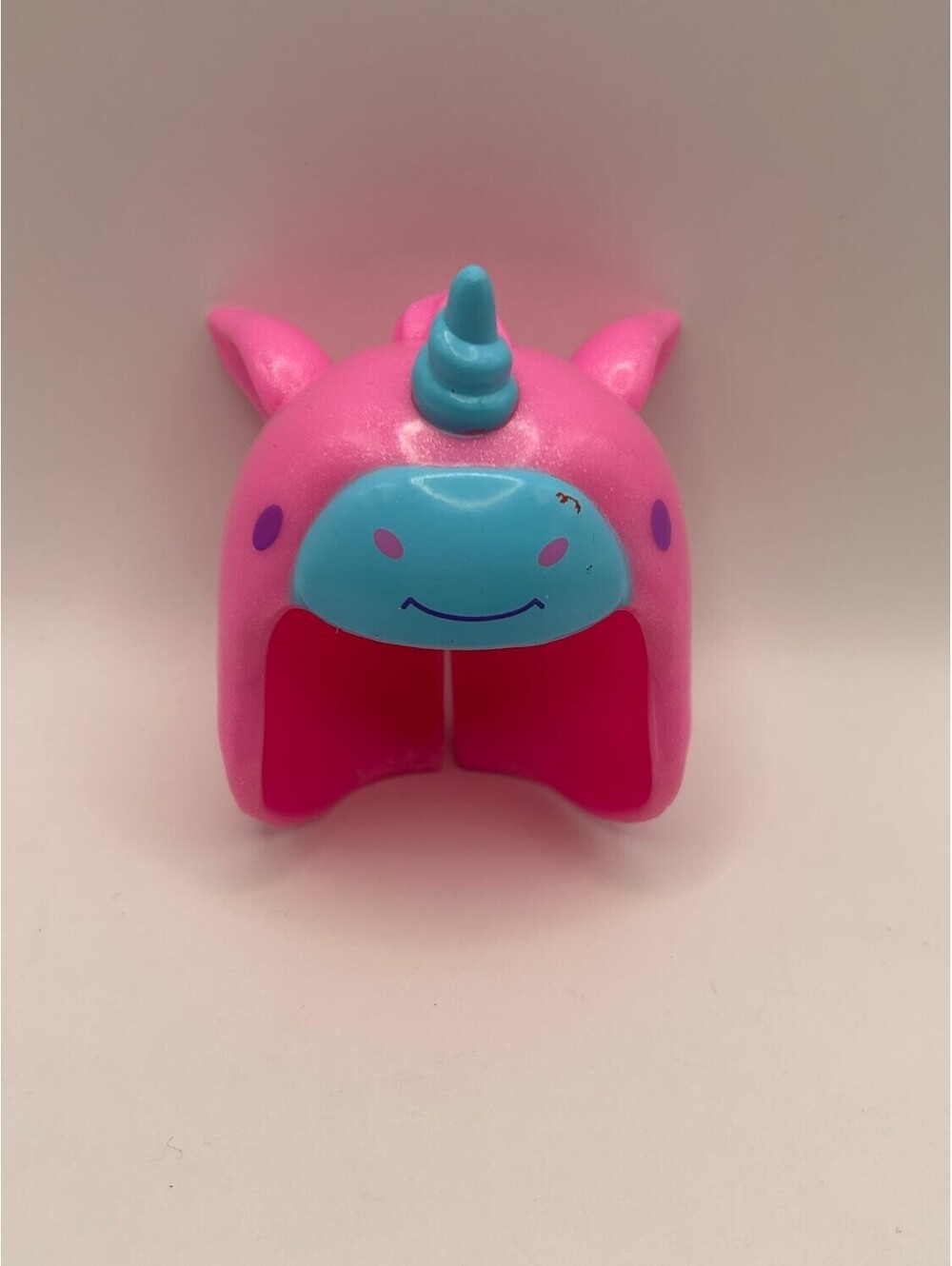 Fashion Doll Unicorn Helmet Headpiece Pink Blue Horn Costume Accessory Kids Toy